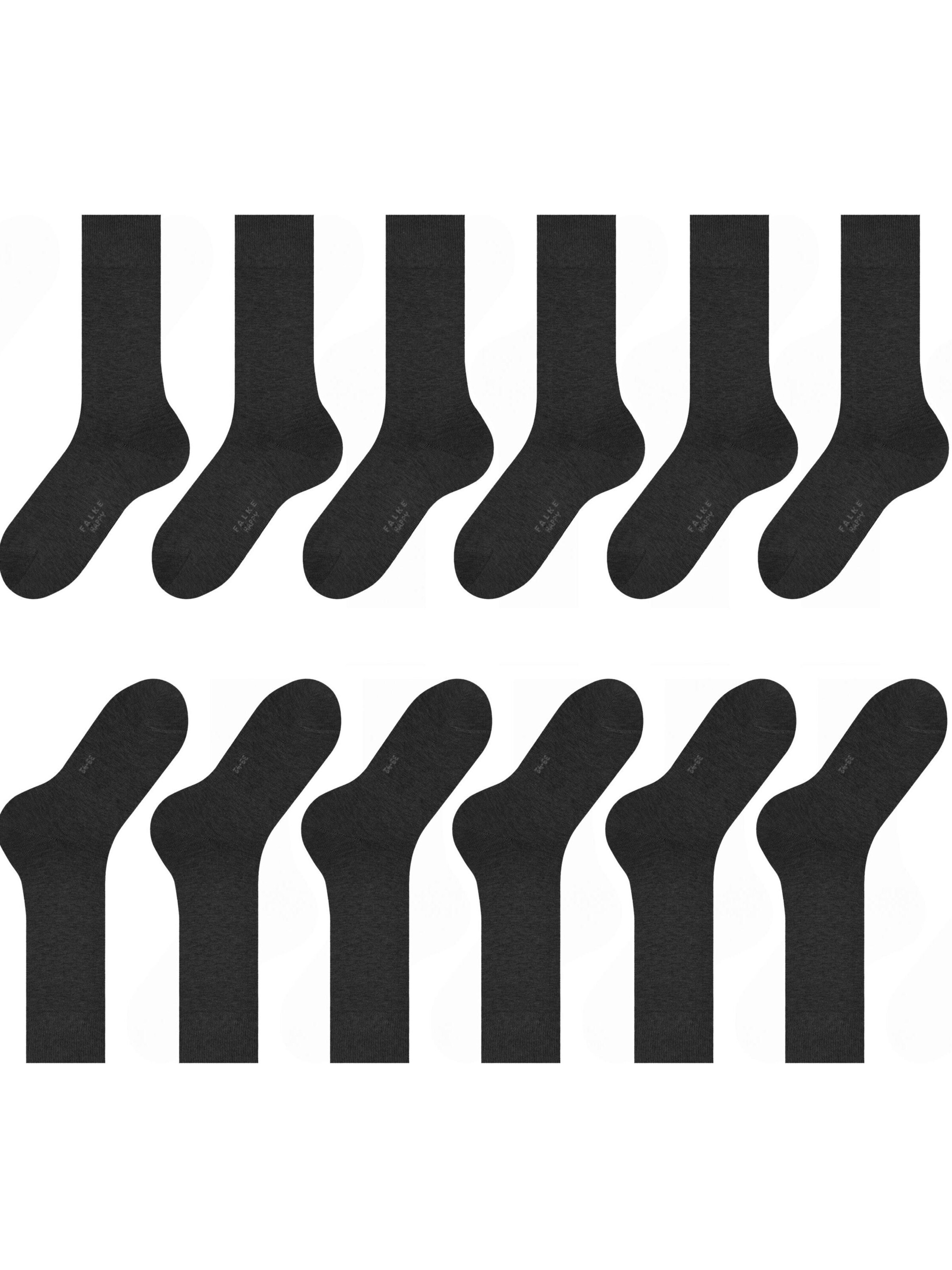 FALKE Socks 'Happy 6-Pack' in Grey