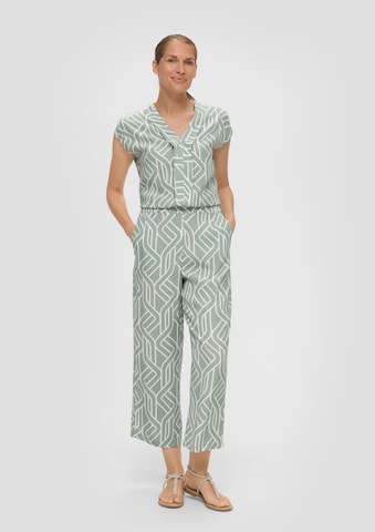 Wide leg Pantaloni di s.Oliver BLACK LABEL in verde