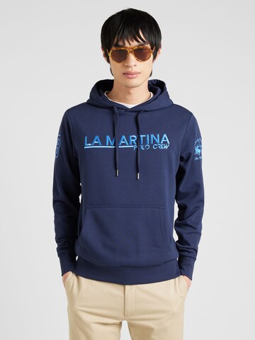 La Martina Sweatshirt in Blue: front
