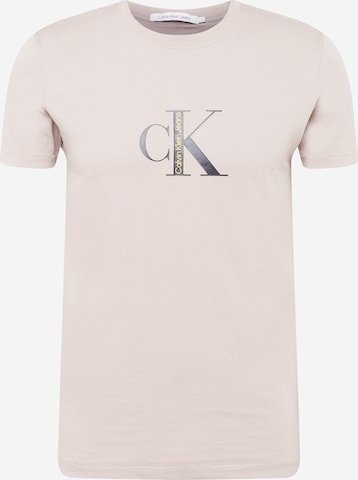 Calvin Klein Jeans T-Shirt in Beige: predná strana