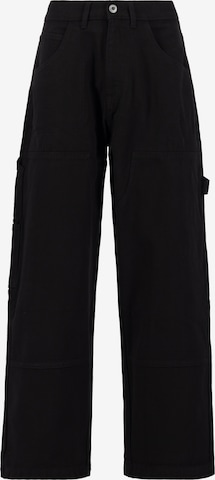 juoda ALPHA INDUSTRIES Laisvas Laisvo stiliaus kelnės 'Carpenter': priekis