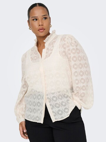 Chemisier ONLY Carmakoma en beige