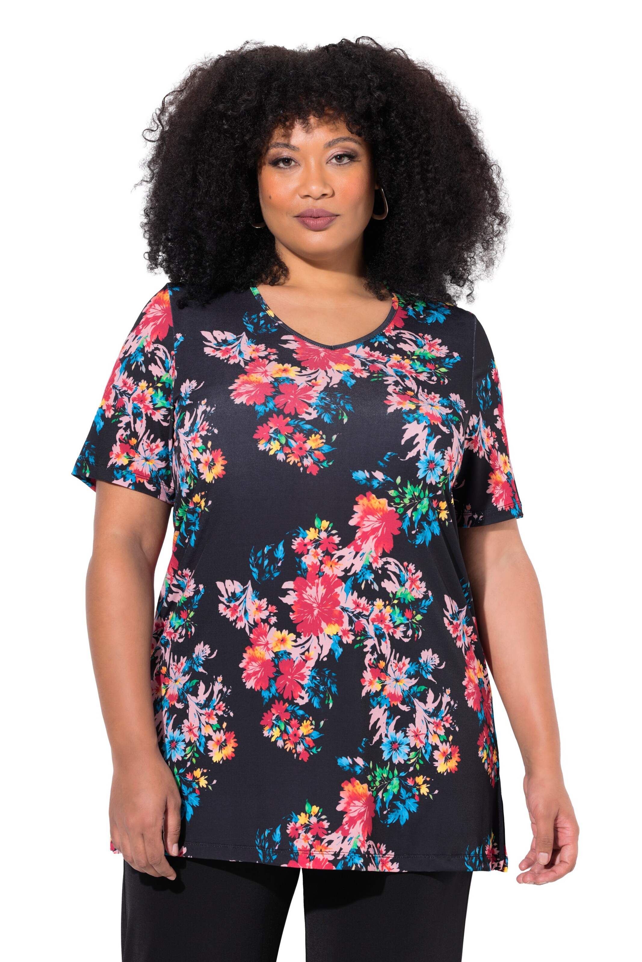 Ulla Popken Shirt in Black: front