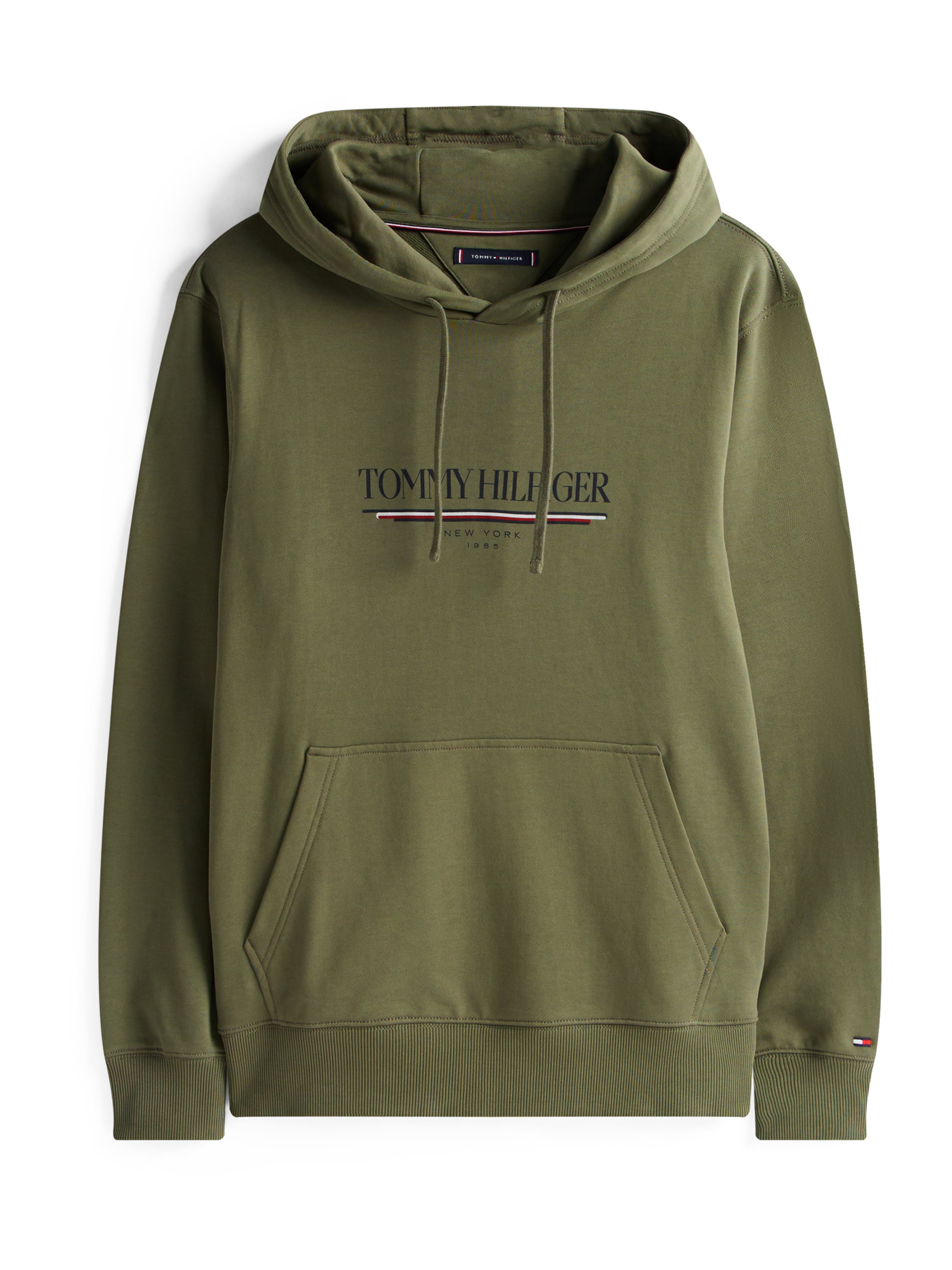 TOMMY HILFIGER Μπλούζα φούτερ 'BRAND LOVE' σε πράσινο: μπροστά