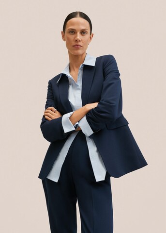 MANGO Blazer 'Boreal' in Blue: front