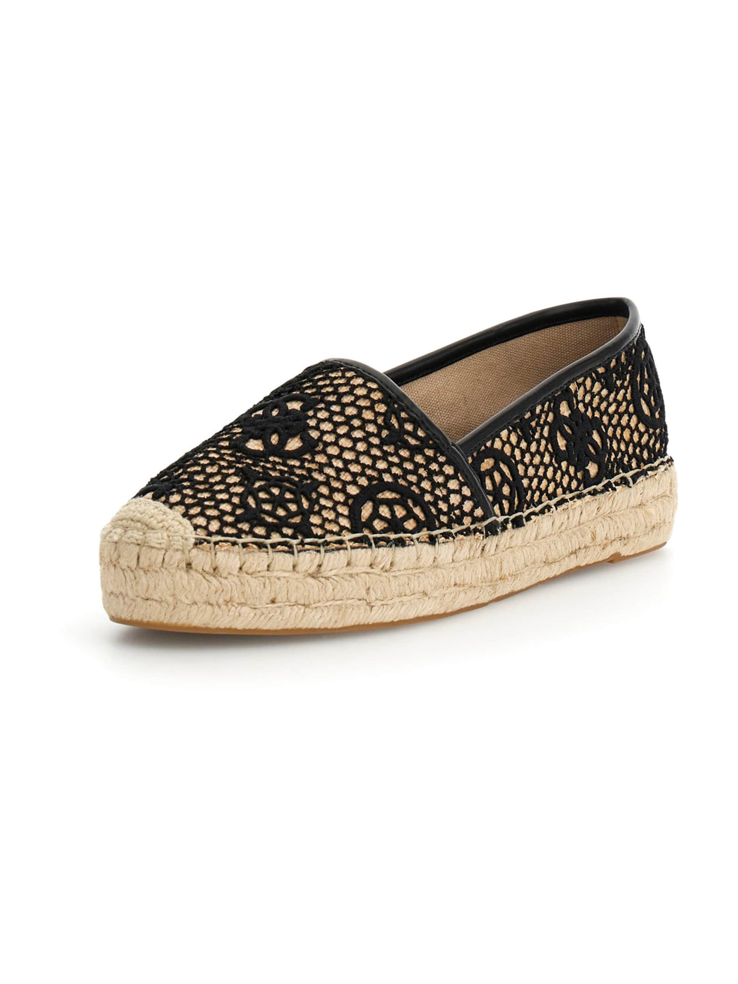GUESS Espadrilky 'Joelynn' – černá: přední strana