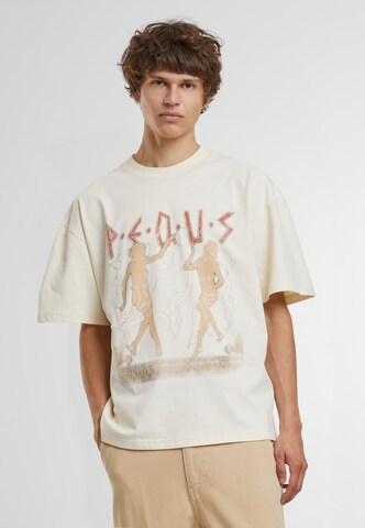 Pequs Shirt 'Ancient Love Story' in Beige: front