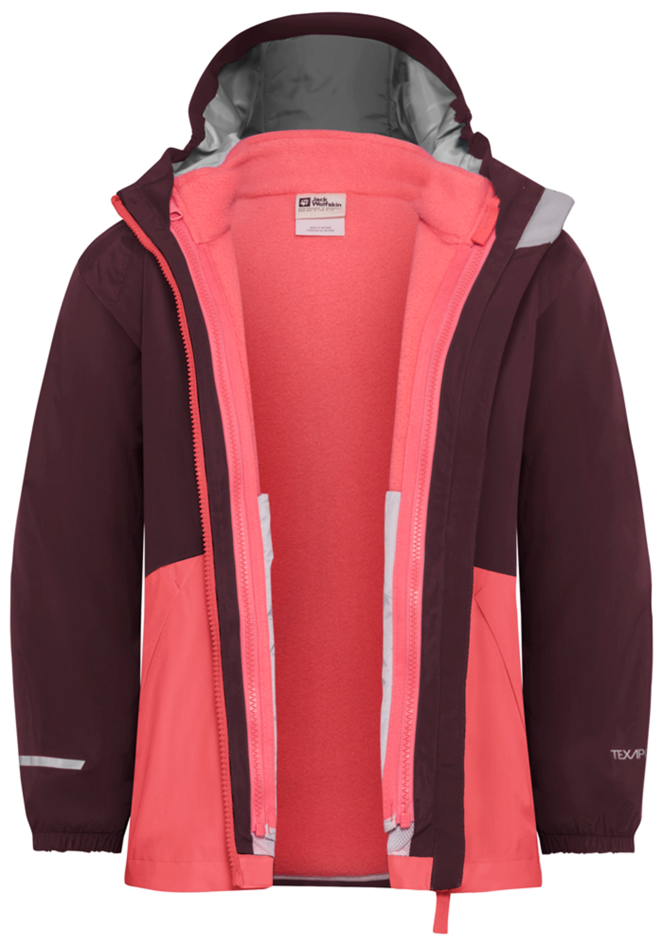 JACK WOLFSKIN Outdoor jacket in Red