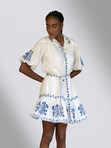 Robe-chemise 'Alessia' Miss June en blanc