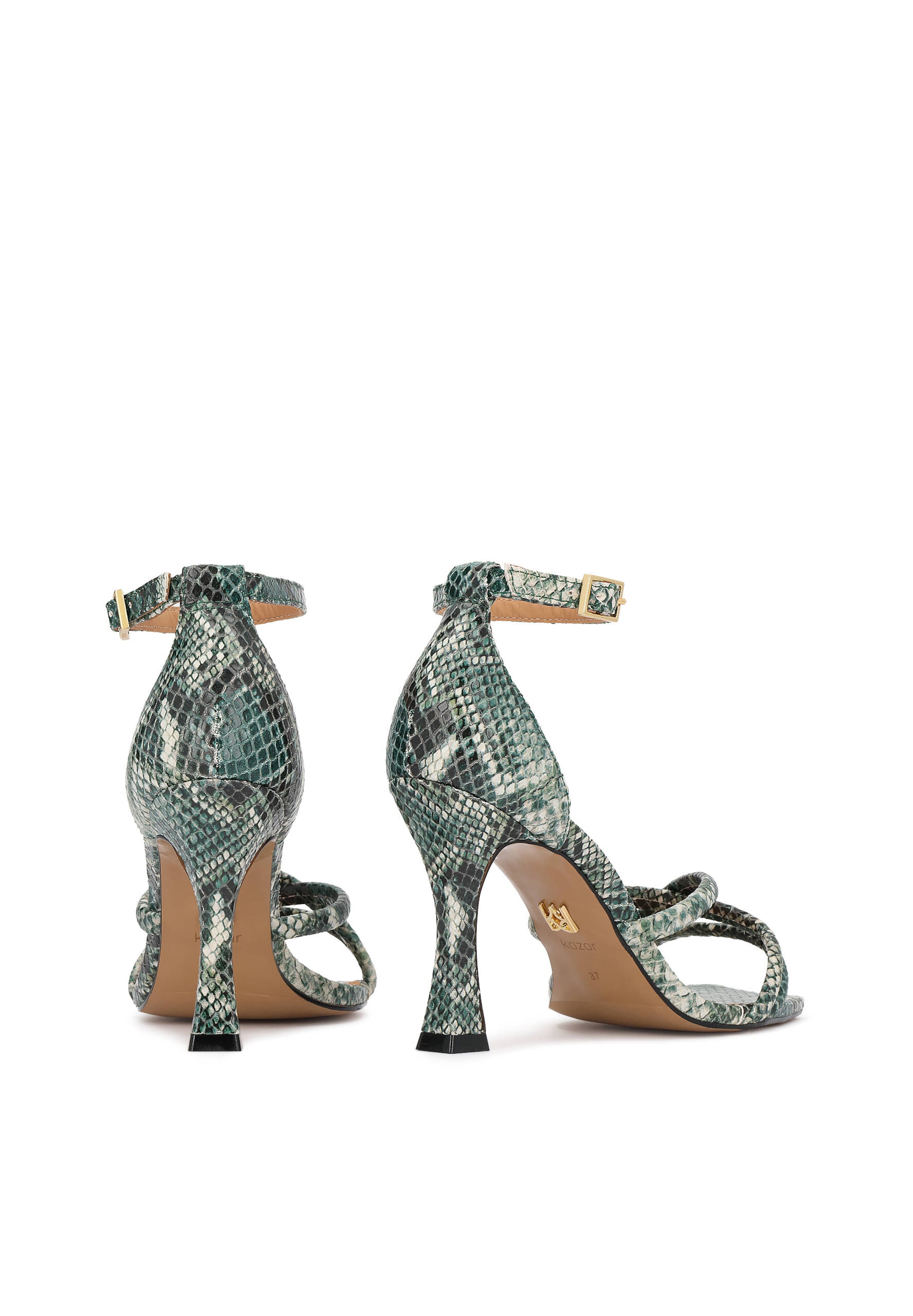 Kazar Sandali s paščki | zelena barva