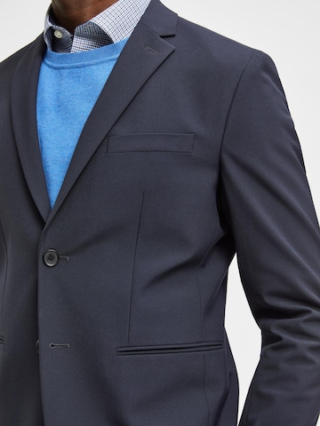 SELECTED HOMME - Ajuste estrecho Chaqueta saco 'Josh' en azul