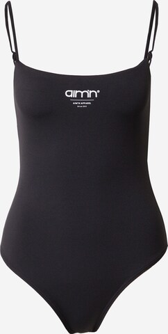 Bustier Maillot de bain sport aim'n en noir : devant