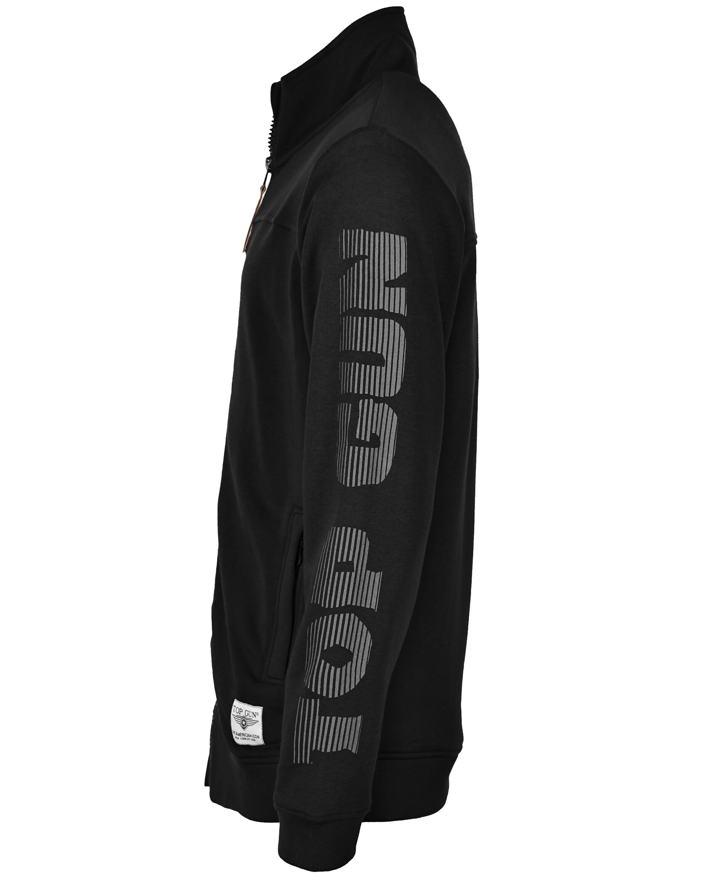 TOP GUN Sweatvest in Zwart