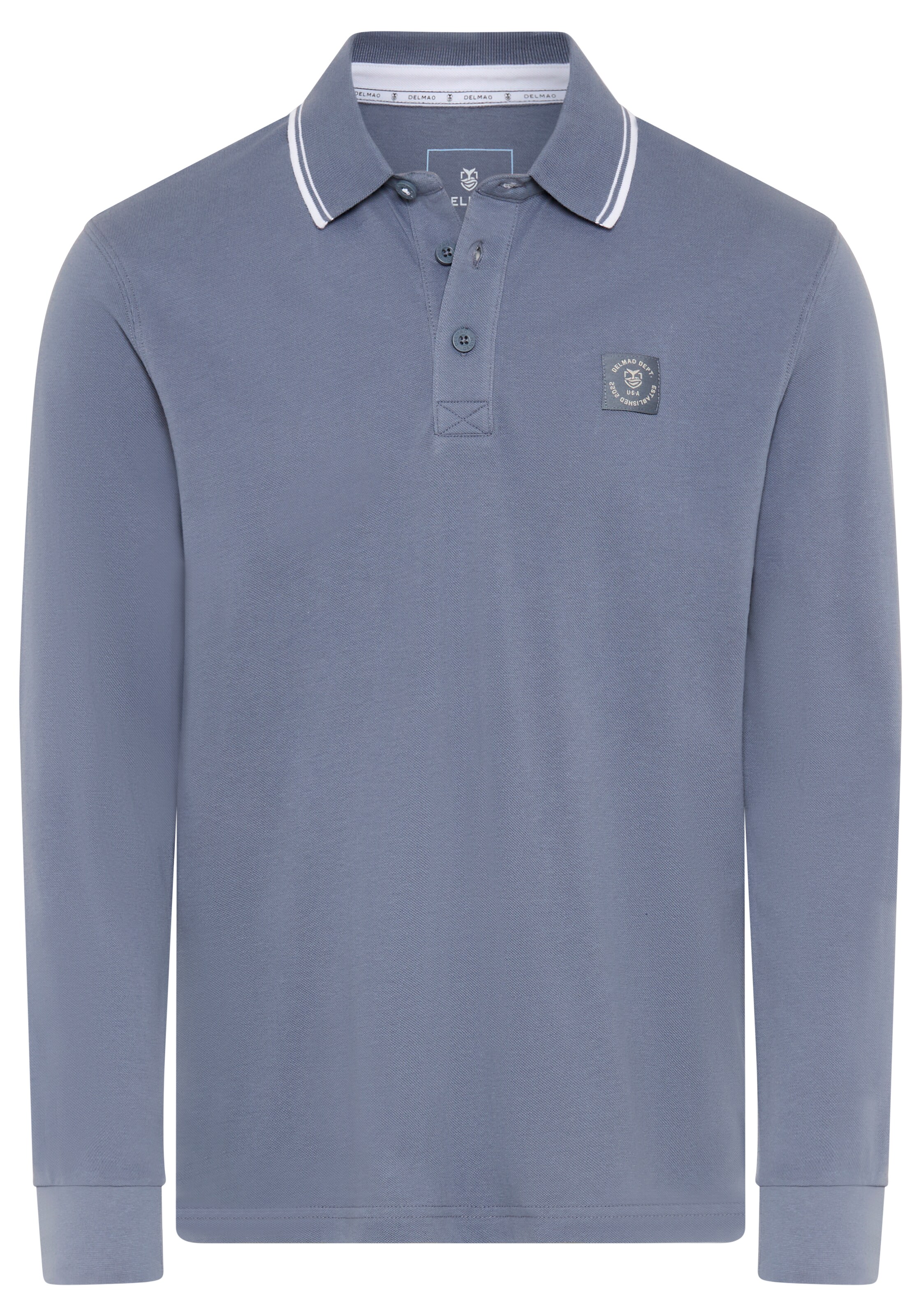 DELMAO Shirt in Blue: front