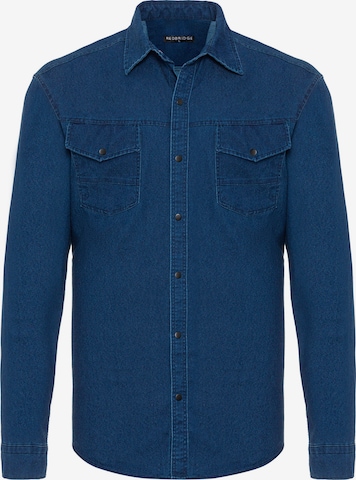 Redbridge Regular fit Overhemd in Blauw: voorkant