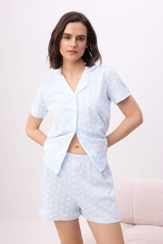 Trendyol Short Pajama Set in Blue: front