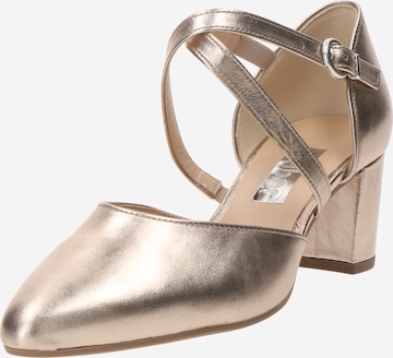 Décolleté sling di GABOR in oro: frontale