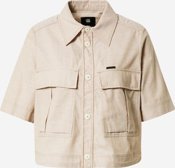 Camicia da donna di G-Star RAW in beige: frontale