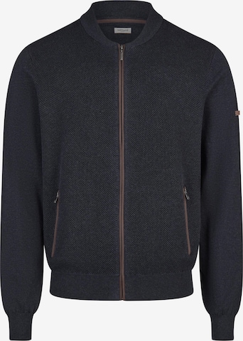 redmond Strickjacke 'Basic' in Blau: Vorderseite