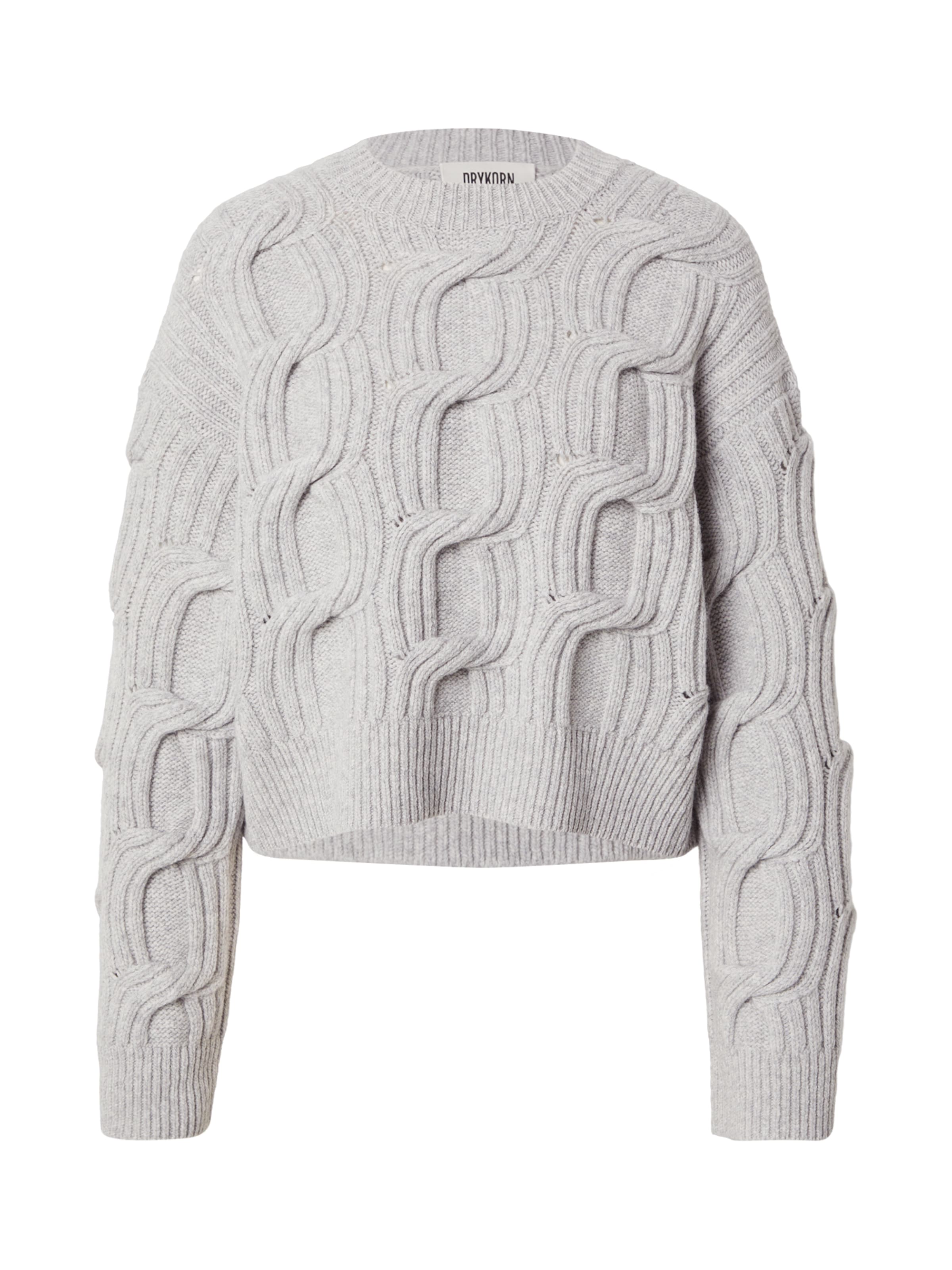 DRYKORN Pulover 'MALESE' | siva barva: sprednja stran