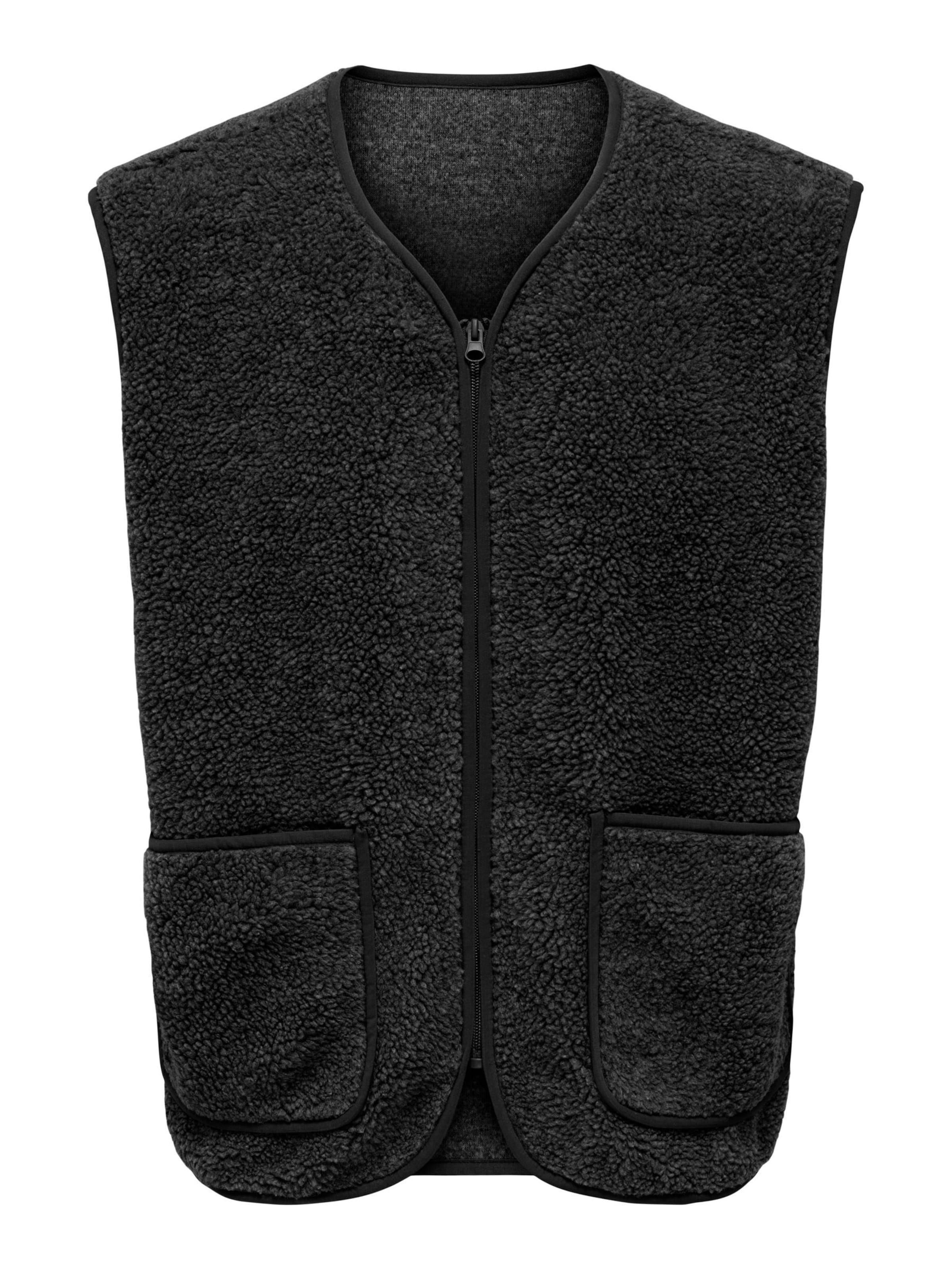 Only & Sons Bodywarmer 'ONSTony' in Grijs: voorkant