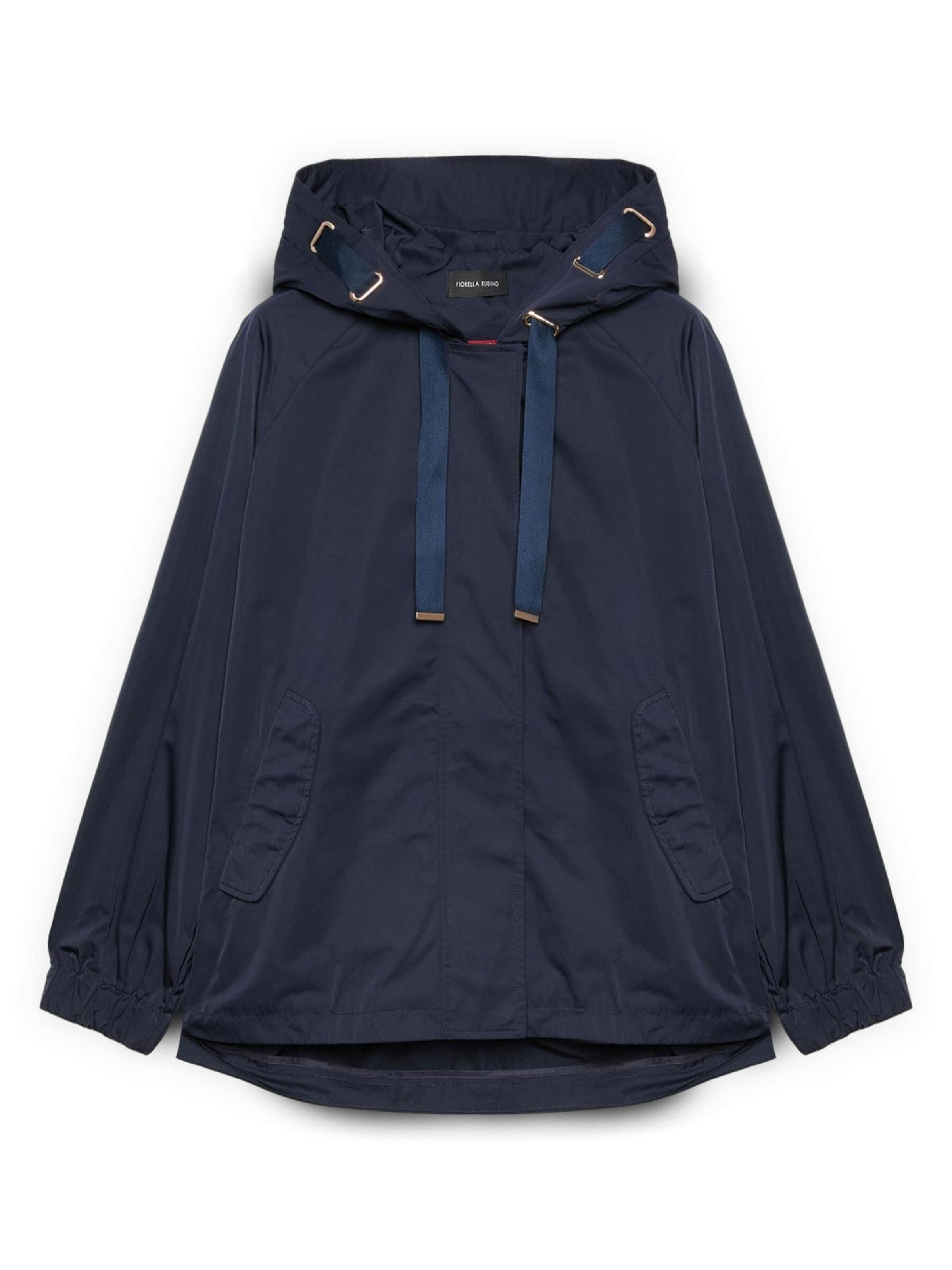 Fiorella Rubino Wintermantel in Blauw: voorkant