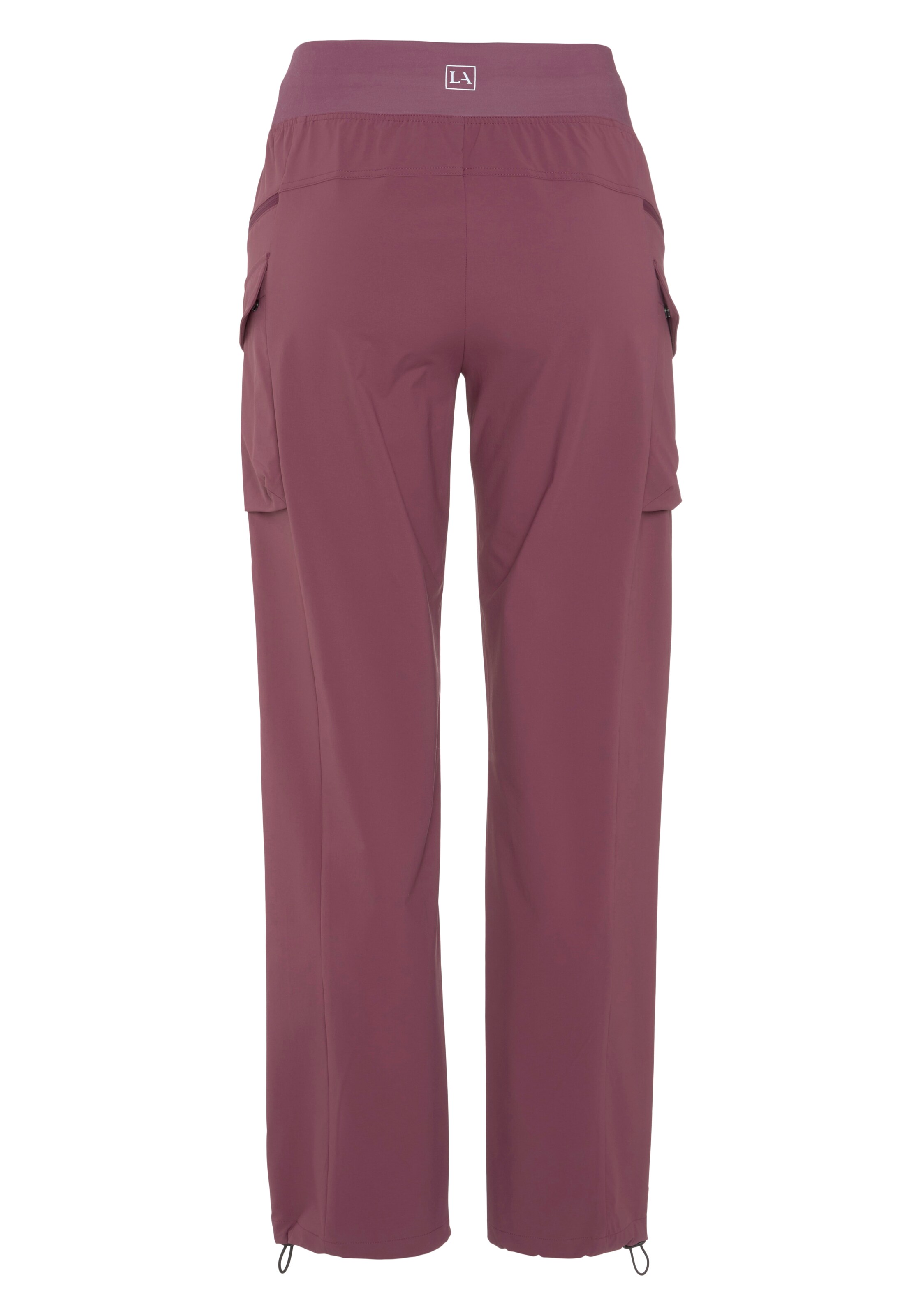 LASCANA ACTIVE Обычный Штаны в спортивном стиле в Ярко-розовый