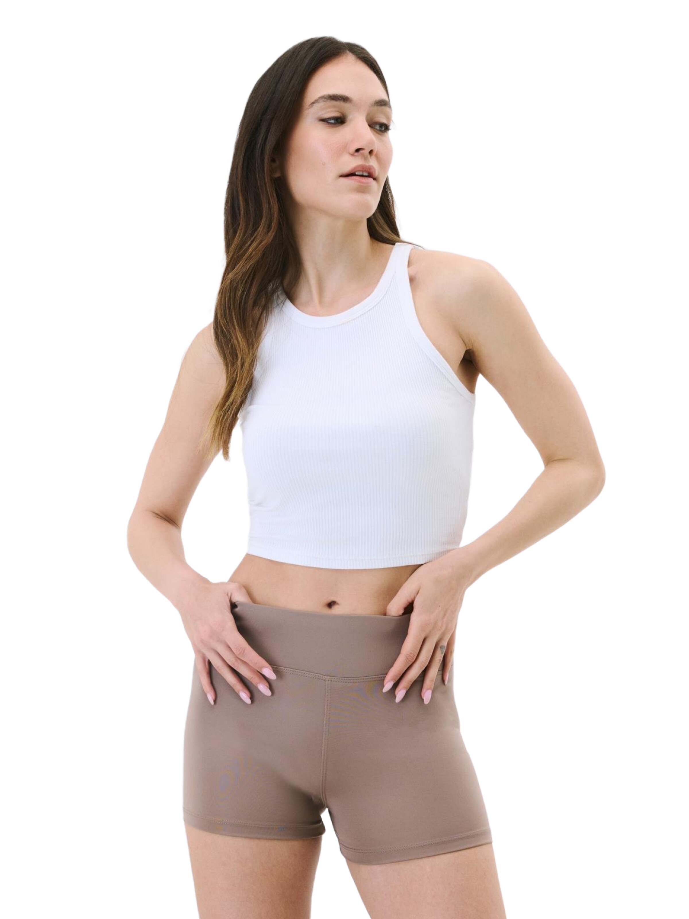 C&City Skinny Leggings in Brown: front