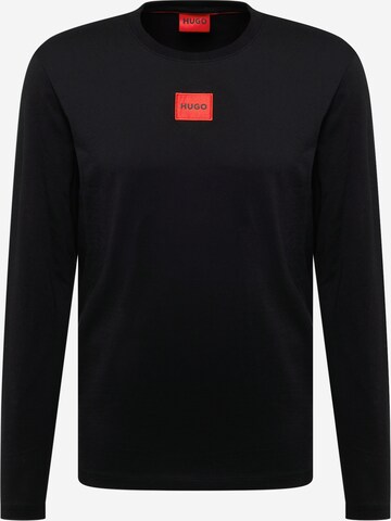 HUGO Shirt 'Diragolo' in Black: front