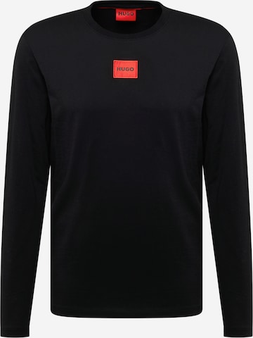 HUGO - Camisa 'Diragolo' em preto: frente