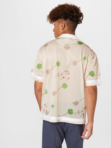 NIKE Regular fit Athletic button up shirt in Beige