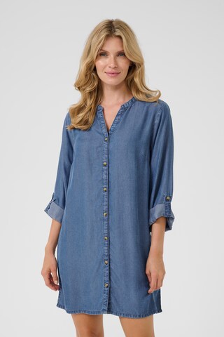Robe-chemise 'Molly' Cream en bleu : devant