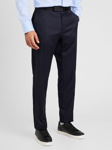 BOSS Black Regular Suorat housut 'H-Genius' värissä sininen: edessä