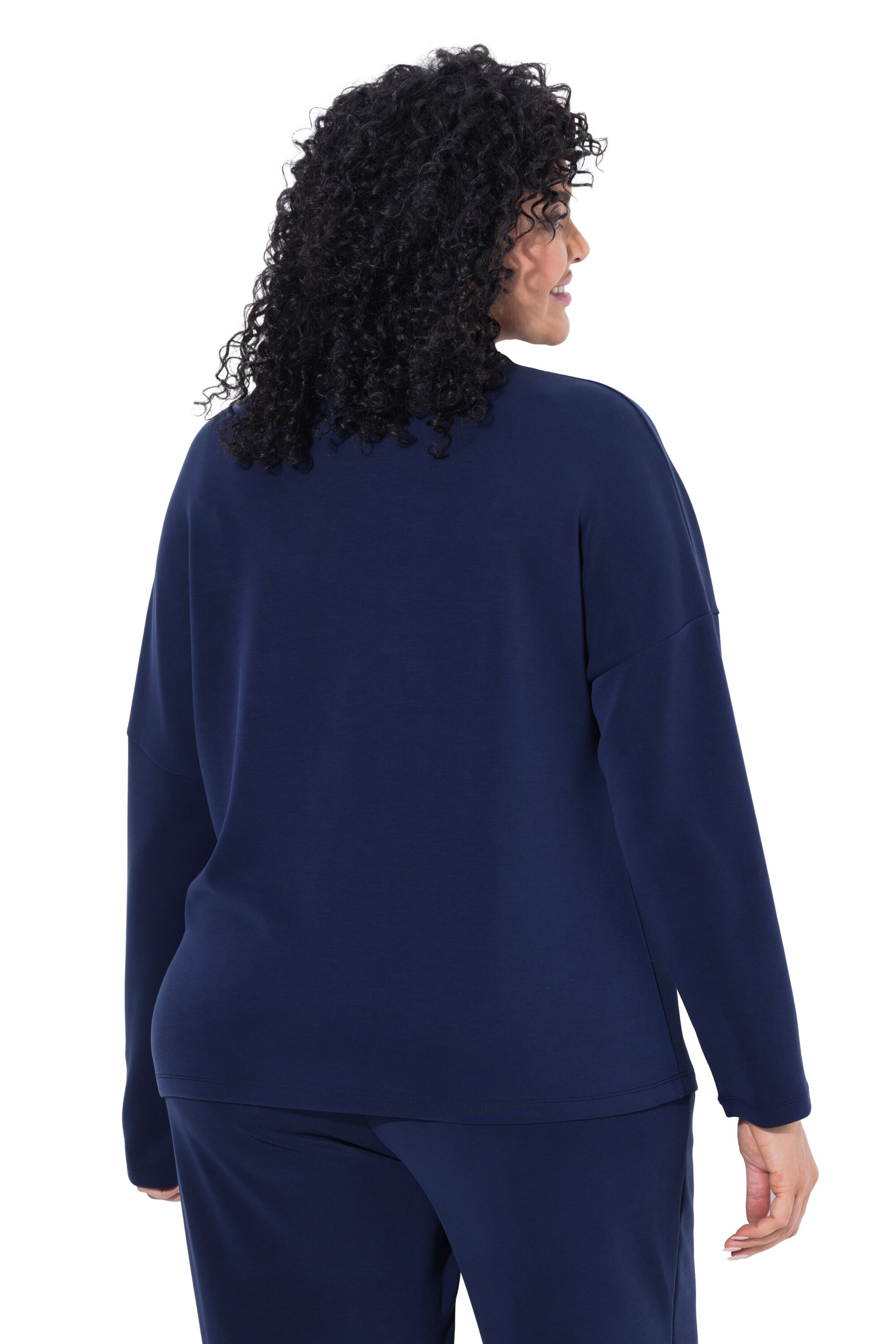 Ulla Popken Sweatshirt in Blauw