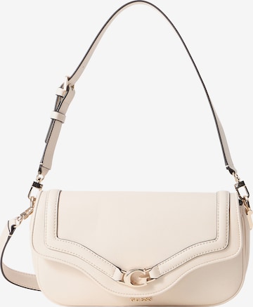 GUESS Наплечная сумка 'DEA FLAP SHOULDER BAG' в Белый: спереди