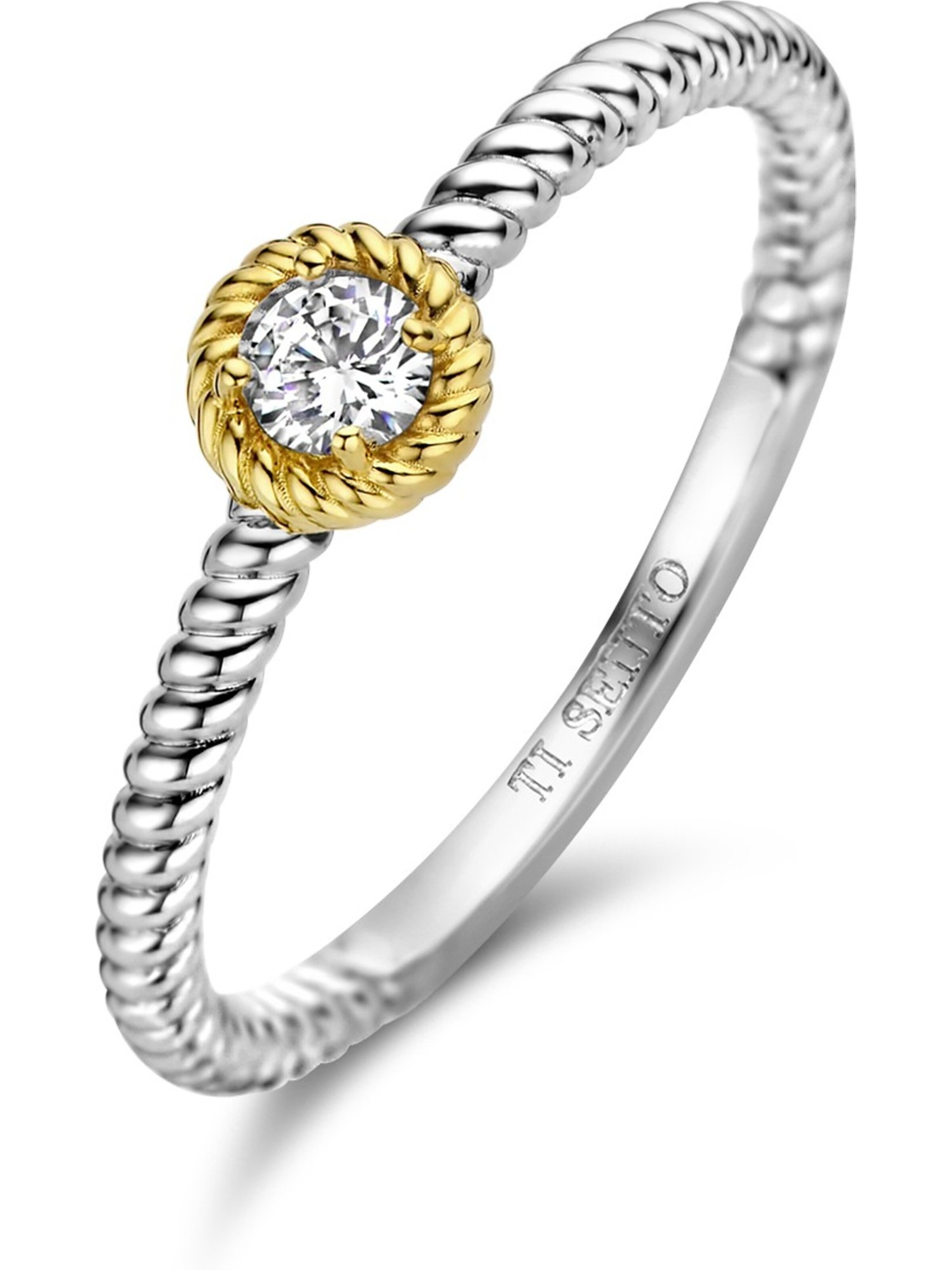 Ti Sento Milano Ring in Silver: front