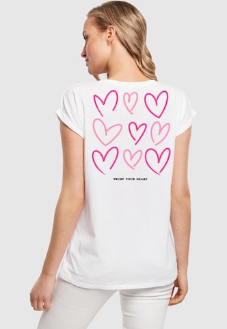 Mister Tee Shirt 'Always Trust Your Heart' in Wit: voorkant