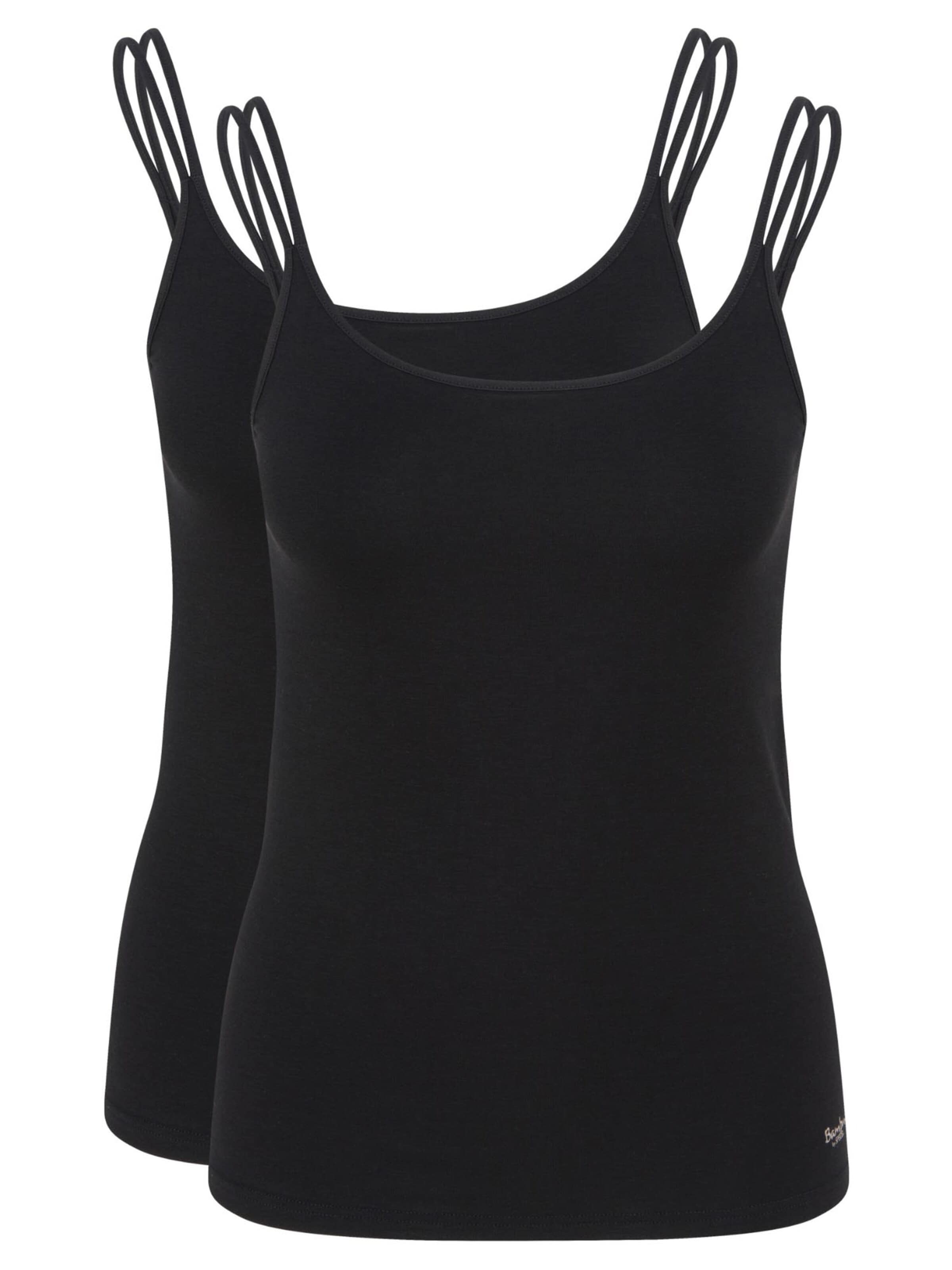 SPEIDEL Undershirt 'Bambus' in Black: front
