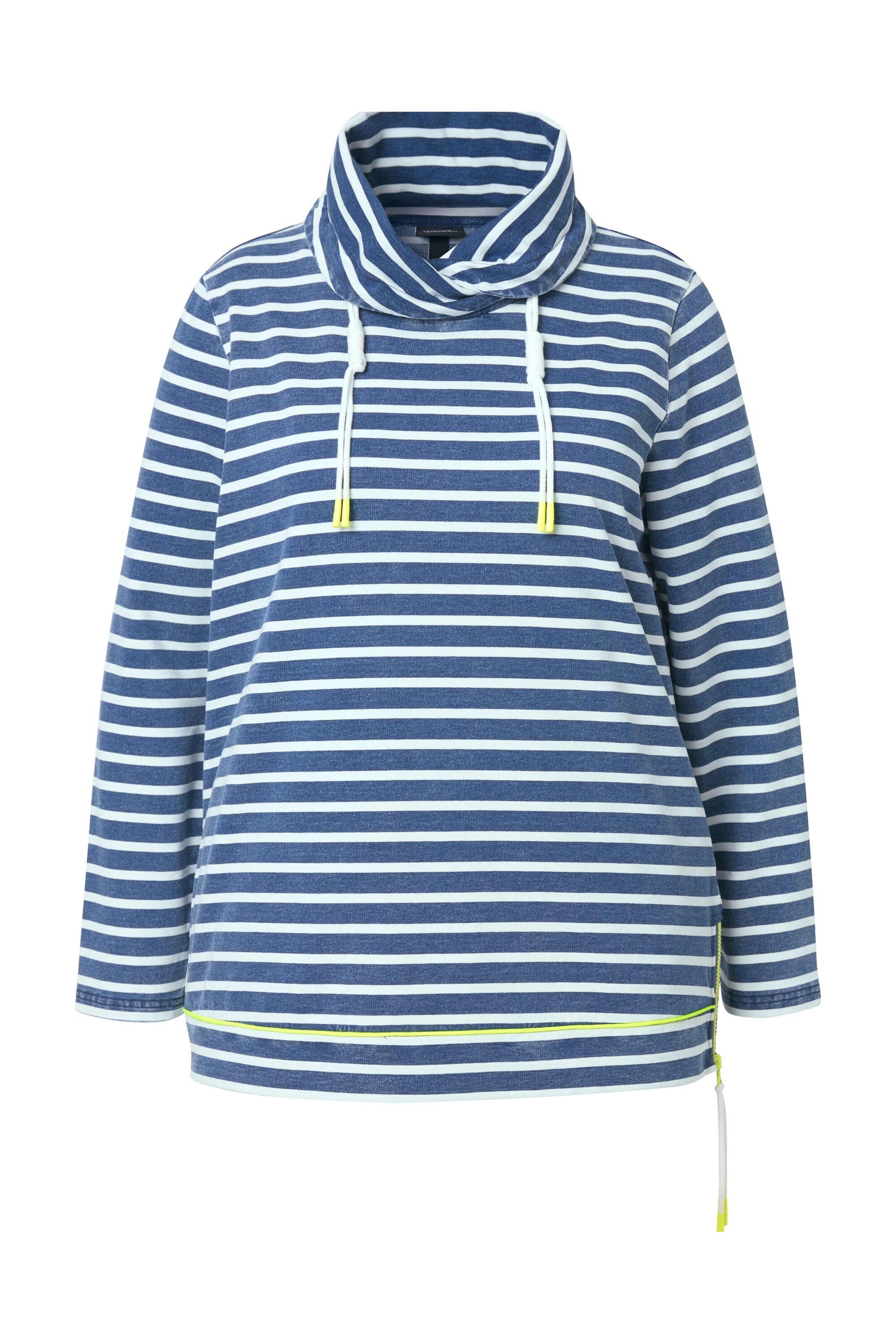 Ulla Popken Sweatshirt in Blauw: voorkant