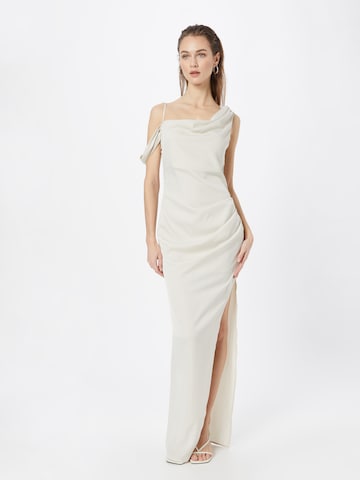 Misspap Evening Dress in Beige: front