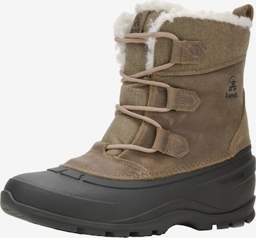 Kamik Boots 'Snowgemlo' in Brown: front
