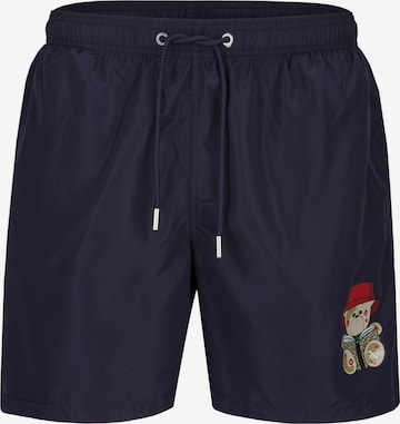 19V69 ITALIA Badeshorts 'Siro Bucket' in Blau: Vorderseite