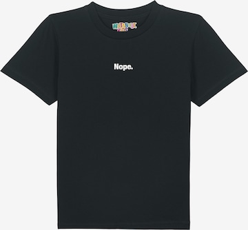 watabout.kids T-Shirt 'Nope' in Schwarz: Vorderseite
