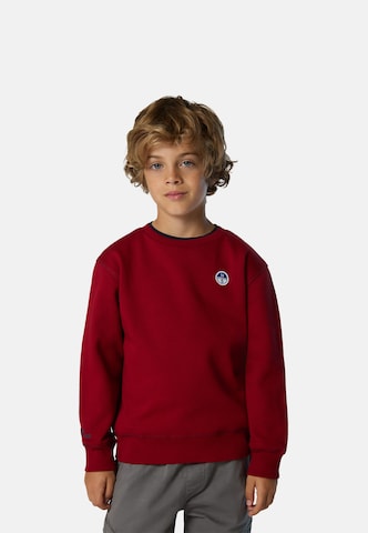 North Sails Sweatshirt in Rood: voorkant