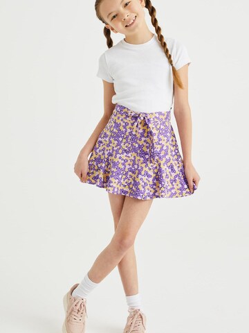 WE Fashion Regular Skirt in Purple