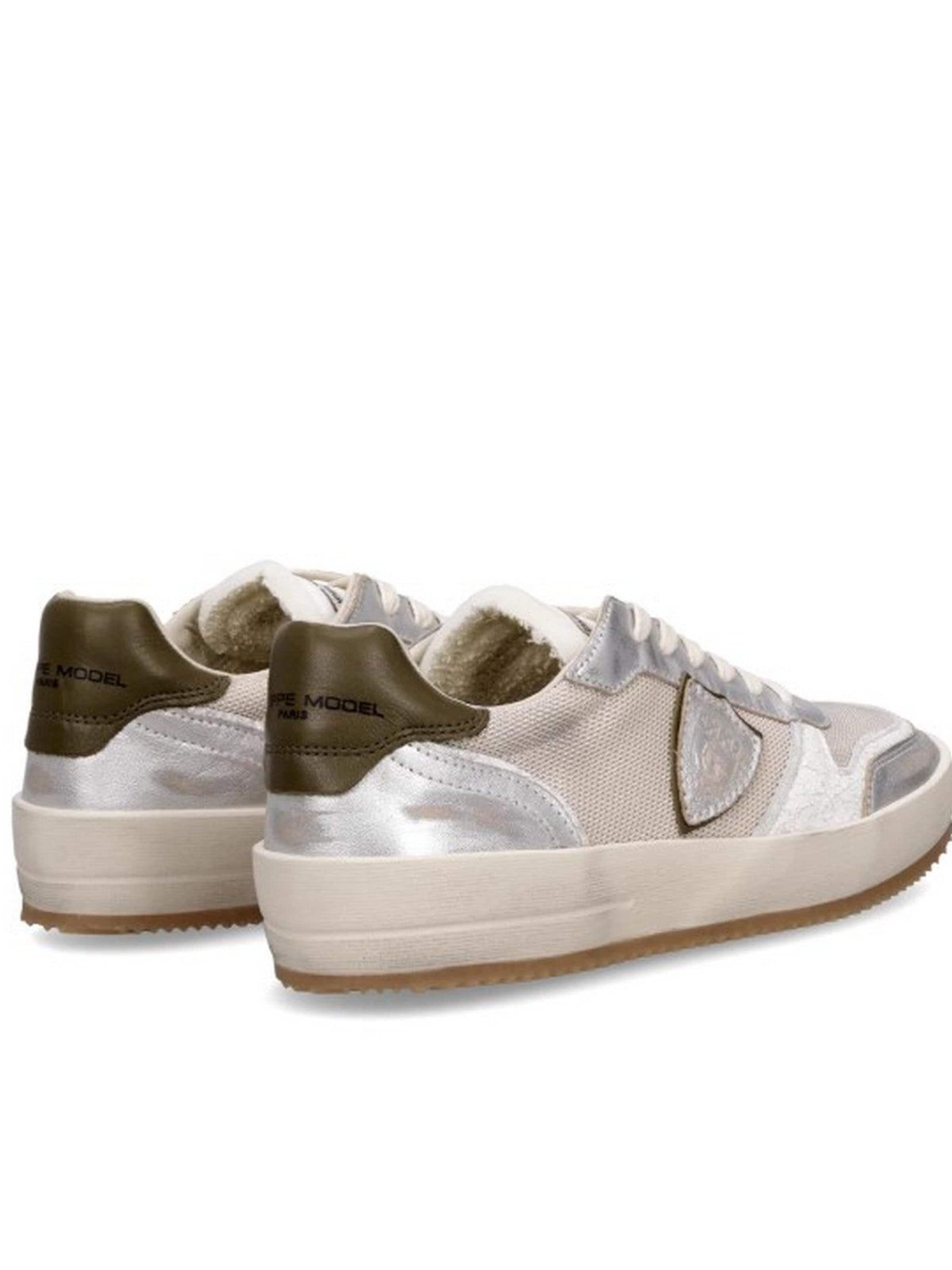 Philippe Model Sneakers in Silver