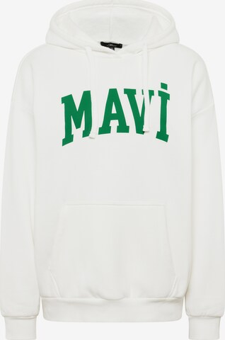 Mavi Sweatshirt 'MAVI' in Weiß: predná strana