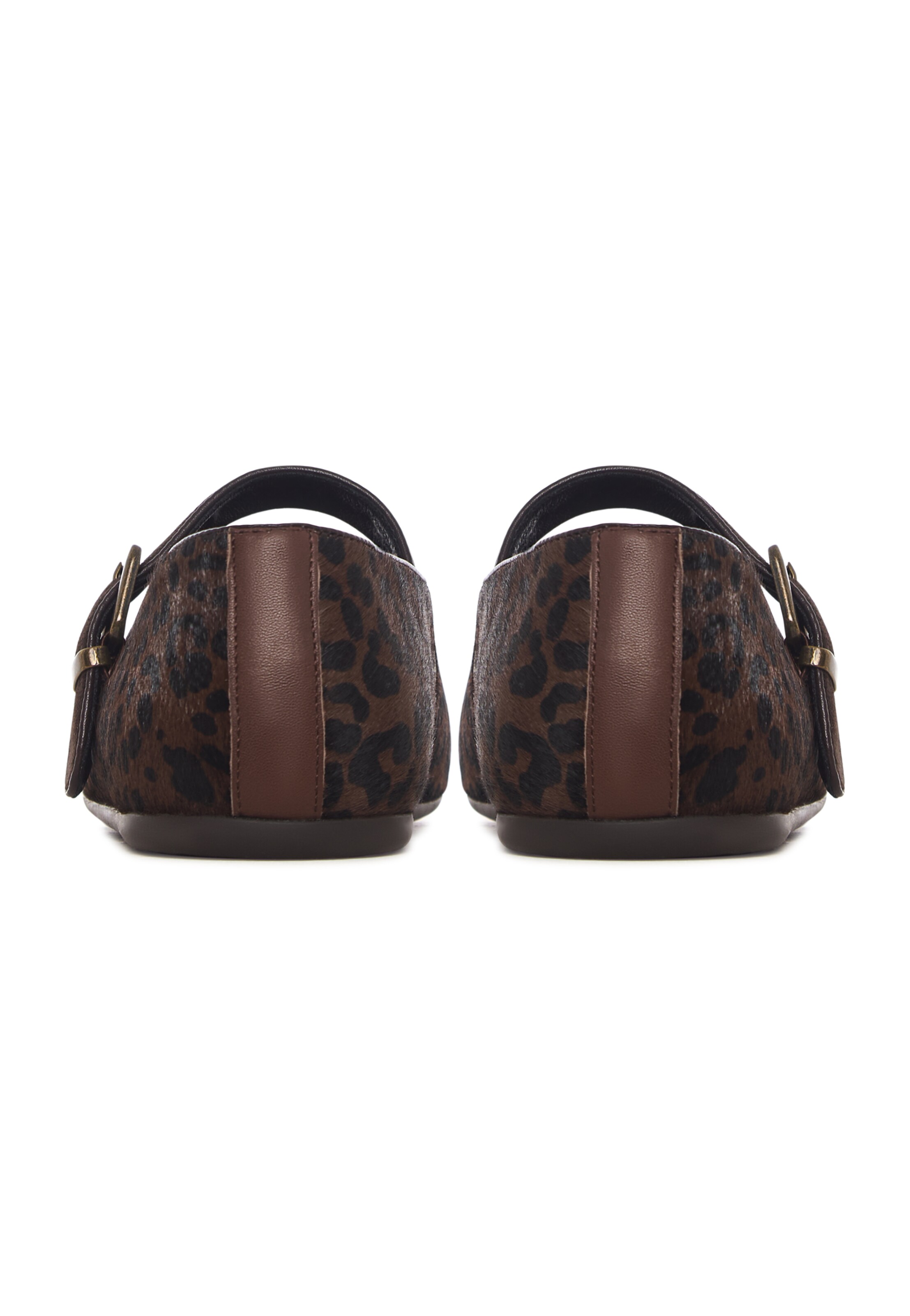 CESARE GASPARI Strap ballerina in Brown