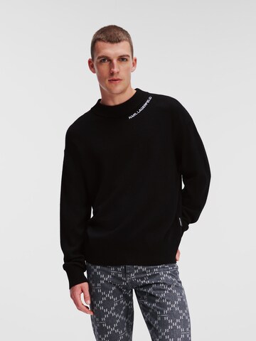 Karl Lagerfeld Sweater in Black: front