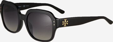 Tory Burch Zonnebril in Zwart: voorkant